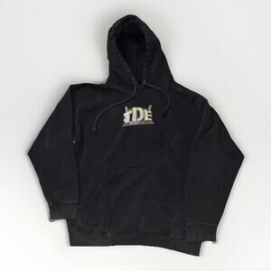 TDE Top Dawg Entertainment Hoodie Black Large “Hustle Like Your Broke” 23x25